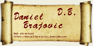 Daniel Brajović vizit kartica